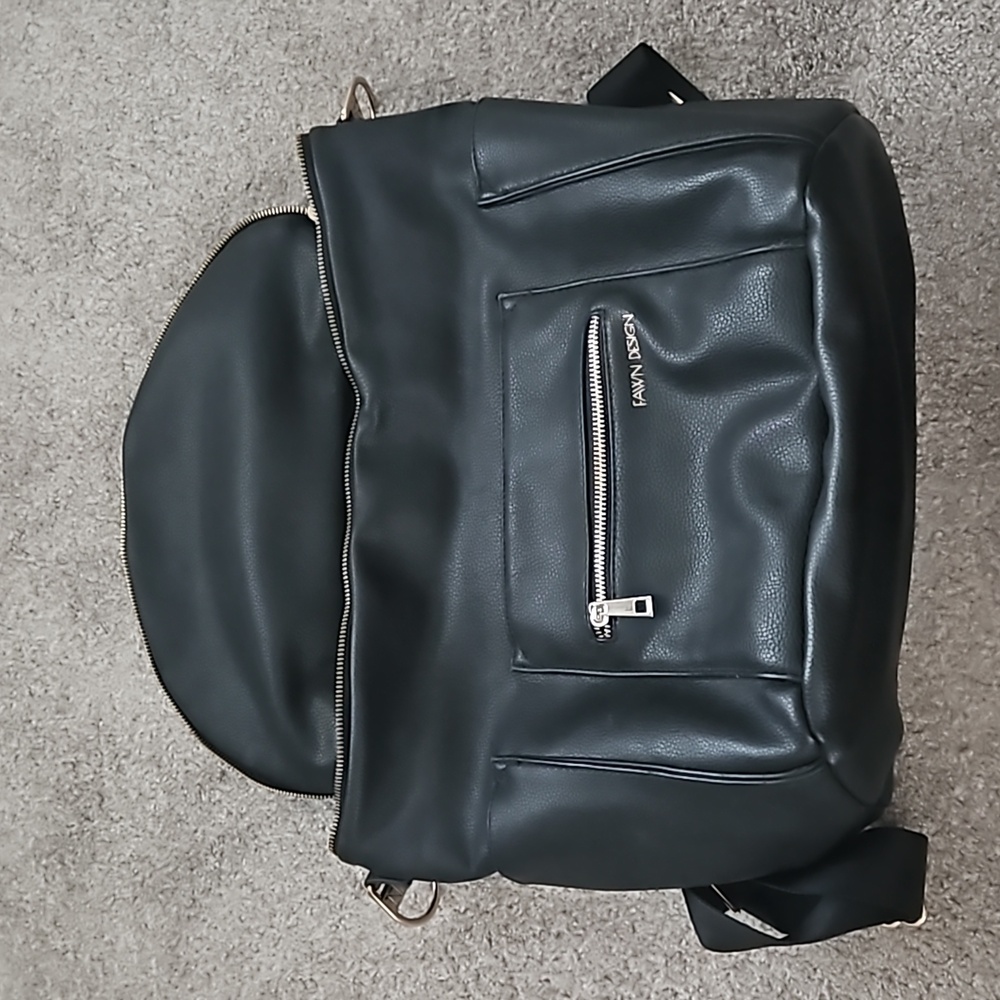 Fawn Black Diaper Backpack